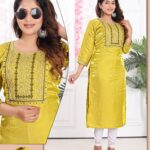 Glass Cotton Straight Fit Kurti for Women – Daily Casual Wear